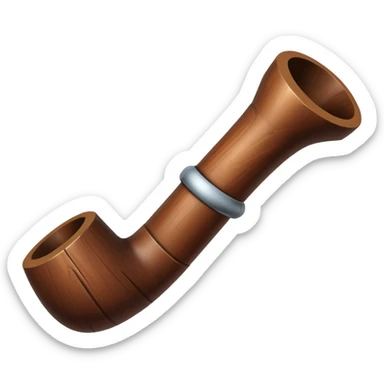 pipe en bois sticker