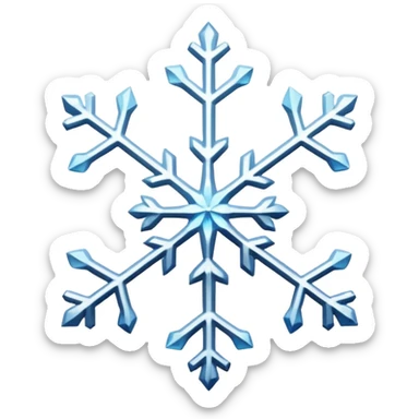 Snowflakes in winter morning sticker