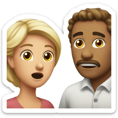 wife husband argue sticker