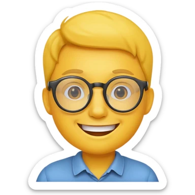 nerd emoji sticker