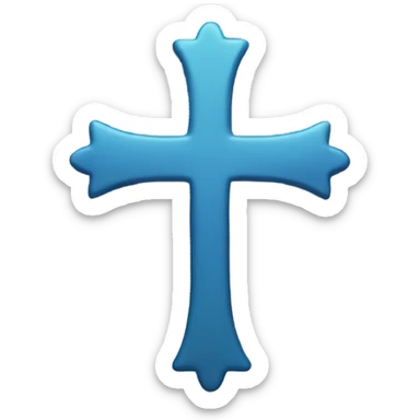 A cross sticker