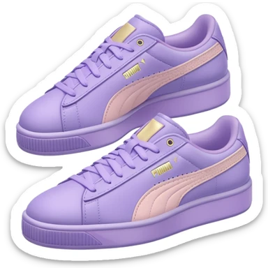 softfoam+pastel purple puma shoes sticker