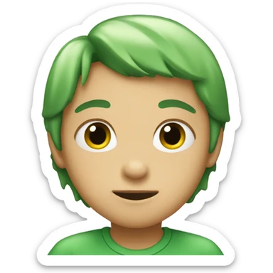 brat green heart sticker