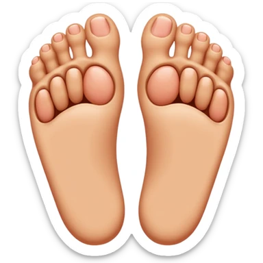 feet with face sticker