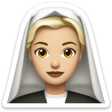Margott Robbie like a nun sticker