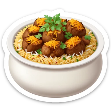 mutton biriyani sticker