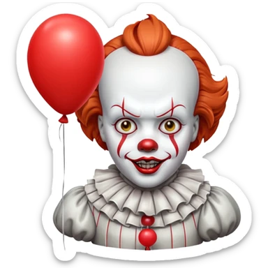 Pennywise avec un ballon sticker
