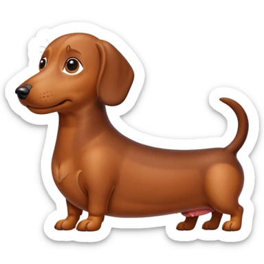 Sausage dog sticker
