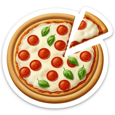Pizza carre no meat sticker