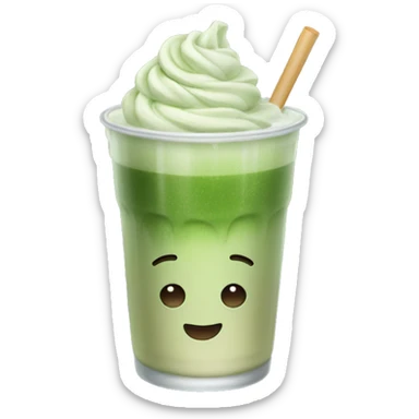 iced matcha latte  sticker