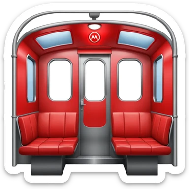 Moscow metro carriage sticker