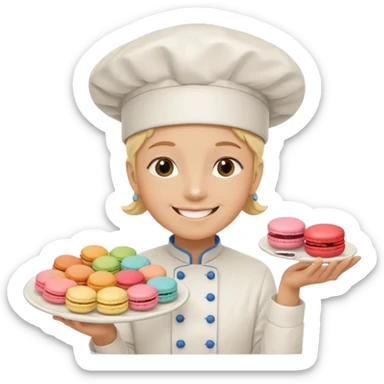 cuisinier de macaron sticker