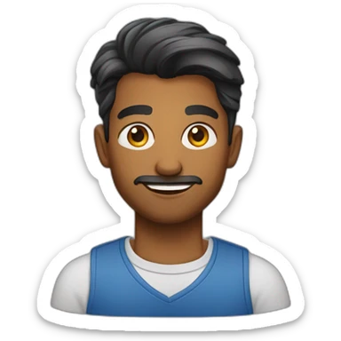 handsome 27 year old sri lankan guy sticker