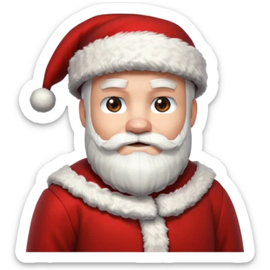 minecraft santa claus sticker