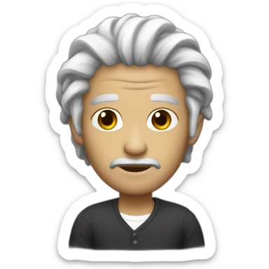 dread man white smart sticker