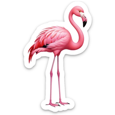 pink flamingo sticker