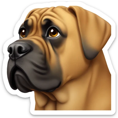 Bullmastiff dog sticker