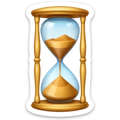 colored hourglass sticker
