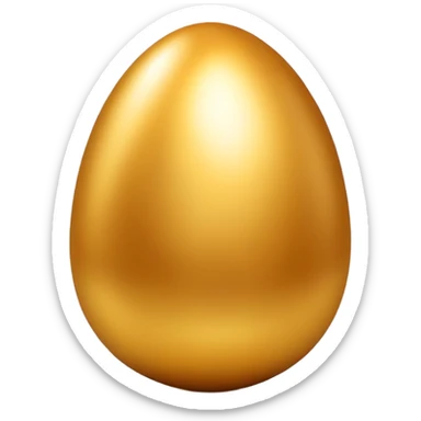 golden easter egg sticker