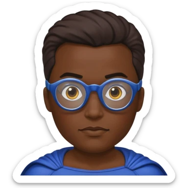 Glasses-Wearing super Heroe sticker