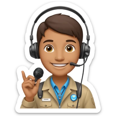 fun museum tour guide sticker