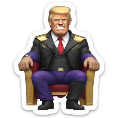 trump as thanos sticker