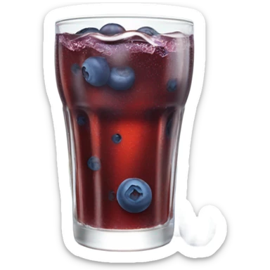 Coca-Cola with blueberries sticker