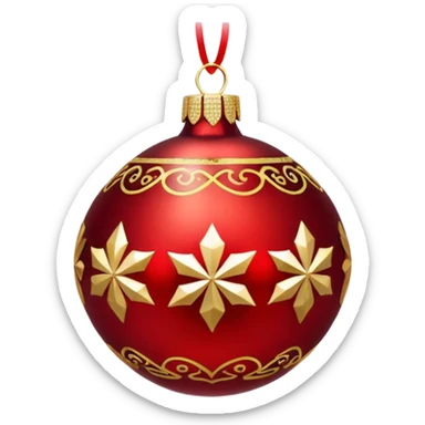 christmas ornament Oh Well  sticker