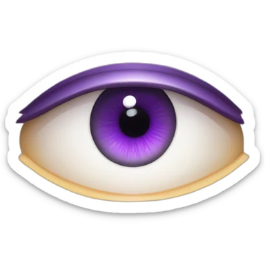 majestic godly violet iris eyeball serious intense symmetrical knowledgable sticker