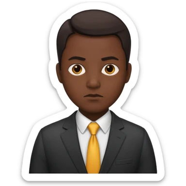 owner serious manager sticker