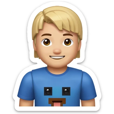 Roblox emoji noob Minecraft  sticker