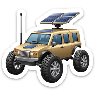 Sojourner – small, boxy rover with 6 wheels sticker
