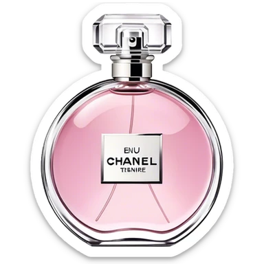 Chanel chance eau tendre, round bottle sticker