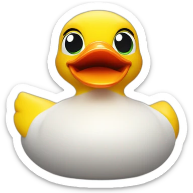 angry rubber duck sticker