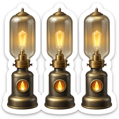 paraffin lamps sticker
