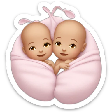 Newborn twins sticker