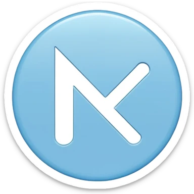 Draw a circle Sky blue and the verified  with a blank checkmark ☑️ sticker