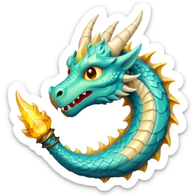 dragon horn emoji, jagged horn with glowing accents, fantasy look sticker
