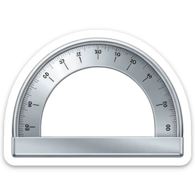 "📏" This emoji is for ruler. Then make an emoji for protractor. Which is real emoji type like the givel sticker