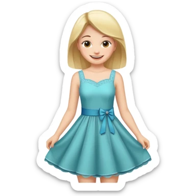 girl getting dressed sticker