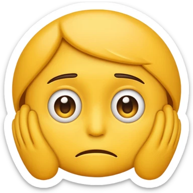 stress emoji sticker