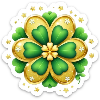 real cosmos star, but with clover, to make star look like lucky star, but main point is star sticker