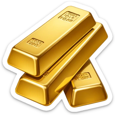 gold bars sticker