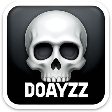 THE dayz logo saying “You Are Dead”  sticker