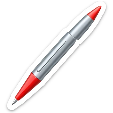 needle with pointed tip and thread sticker