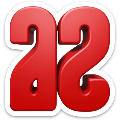 "Must-Have" words, red color lettering, 3D rendering sticker