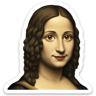Alex Consani mona lisa me sticker