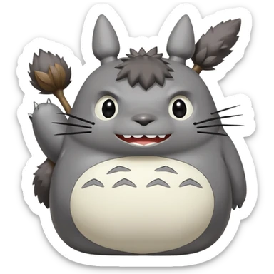 totoro by miyadzaki sticker