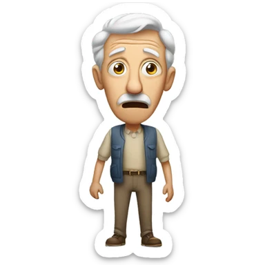 Confused Grandad  sticker