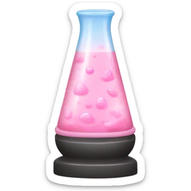 Pastel pink lava lamp  sticker